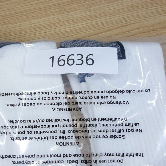 CALVIN KLEIN Mens Crew Socks White 3-Pack Solid CK Logo - Picture 3 of 3